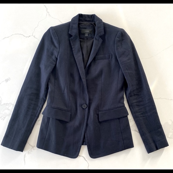 SOLD J Crew Linen Blazer - Picture 1 of 5